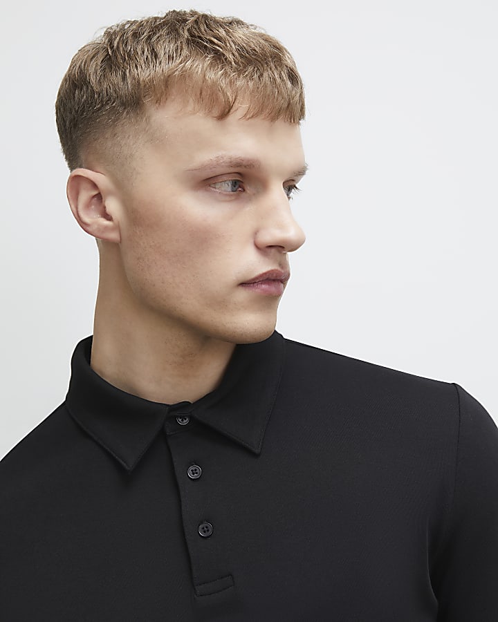 Black Slim Fit Polo Shirt