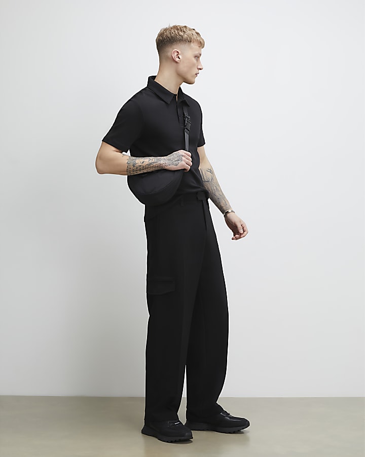 Black Slim Fit Polo Shirt