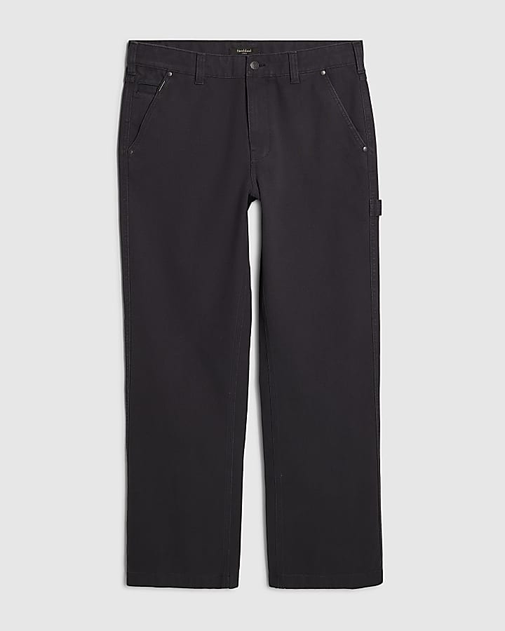Navy Loose Fit Trousers