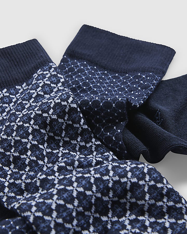 Navy Pack Of 3 Socks