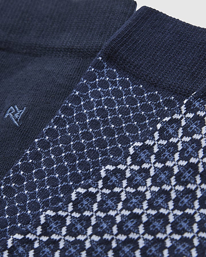 Navy Pack Of 3 Socks