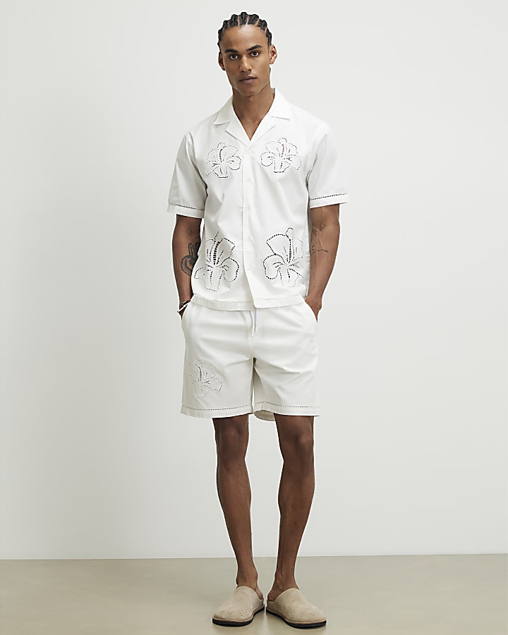 White Cutwork Shirt