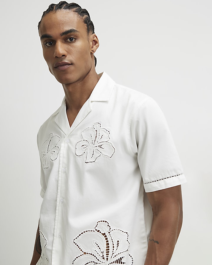 White Cutwork Shirt