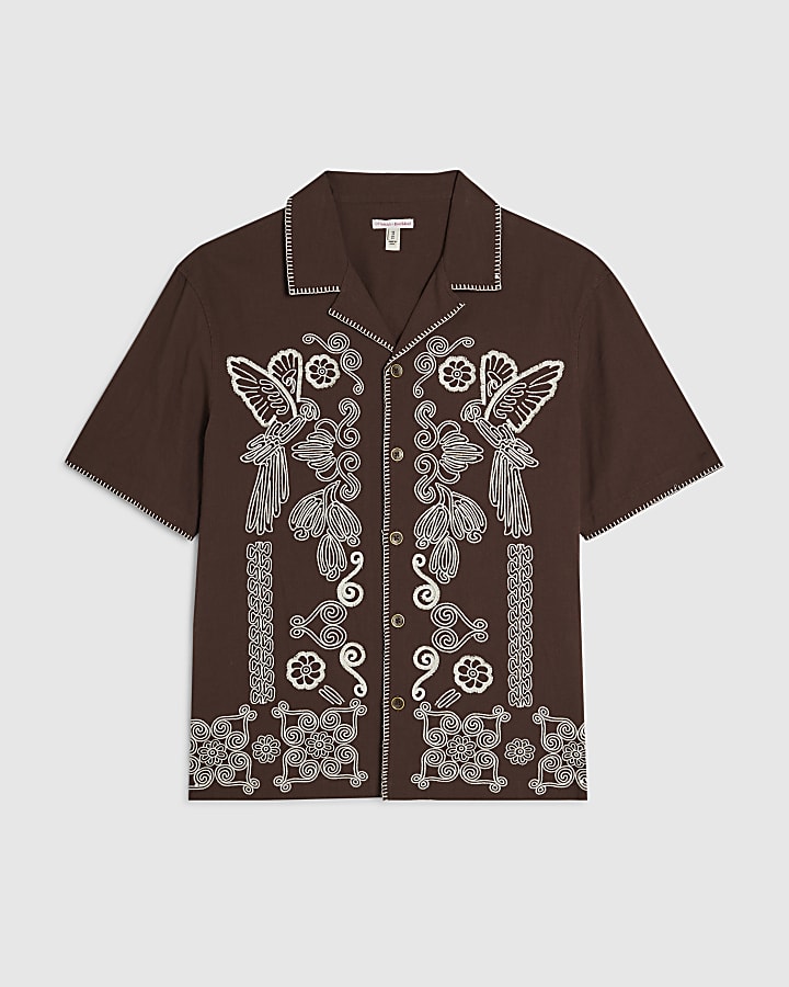 Brown Tufting Shirt