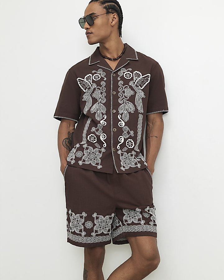 Brown Tufting Shirt