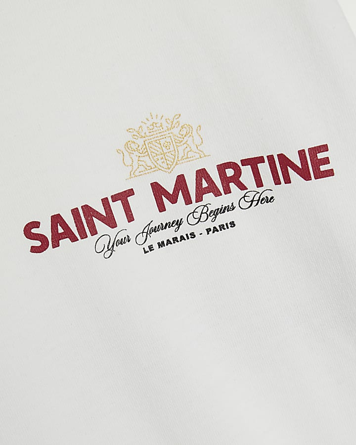 White Oversized Fit Saint Martine T-Shirt