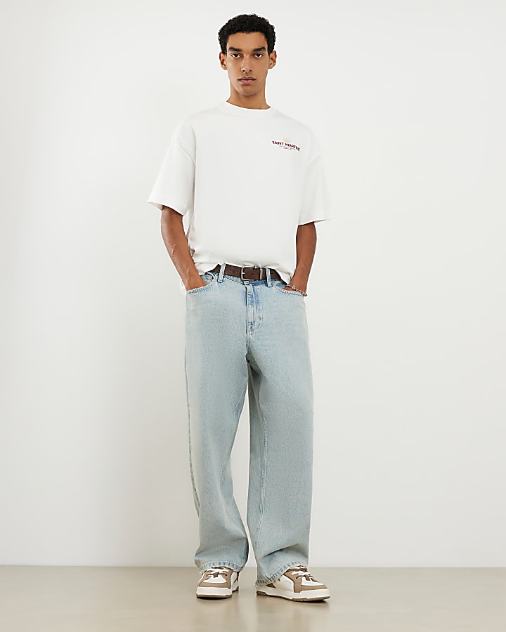 White Oversized Fit Saint Martine T-Shirt