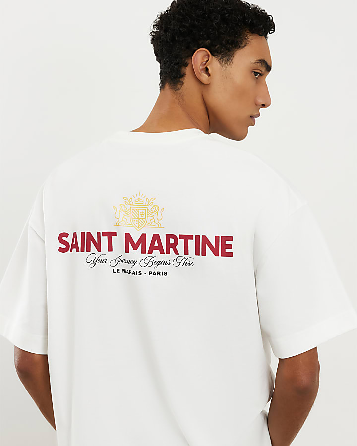 White Oversized Fit Saint Martine T-Shirt