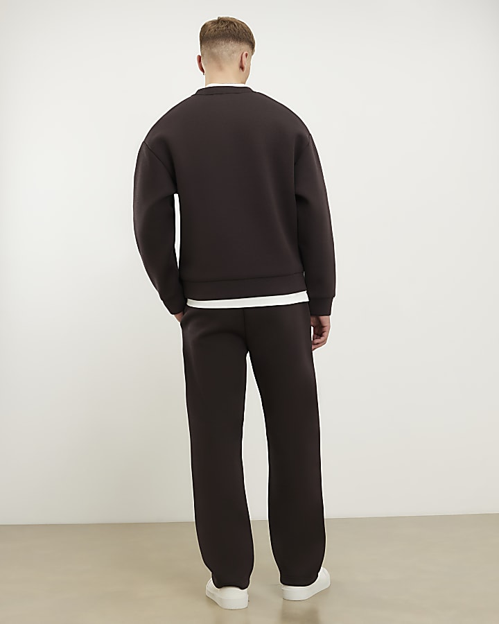 Brown Regular Fit Premium Joggers