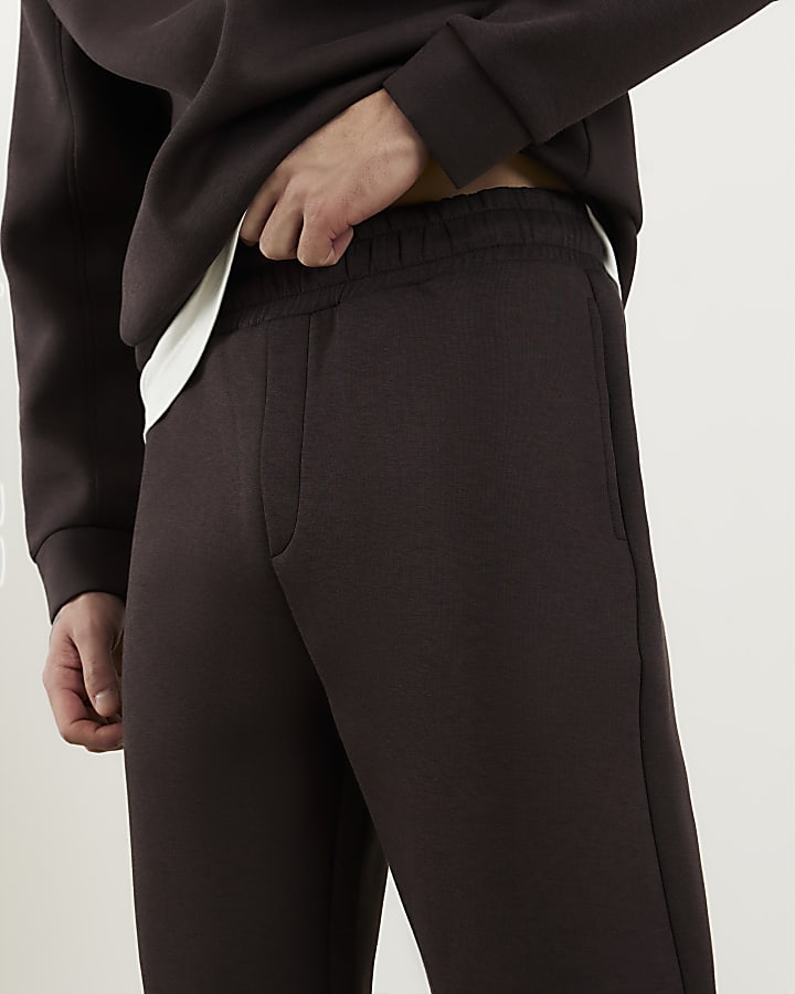 Brown Regular Fit Premium Joggers
