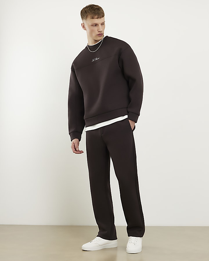 Brown Regular Fit Premium Joggers