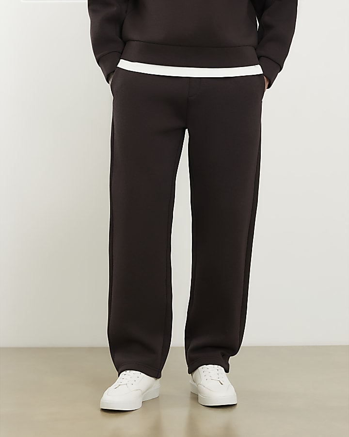 Brown Regular Fit Premium Joggers