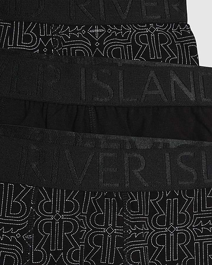 Black Monogram Sketch Pack Of 5 Trunks