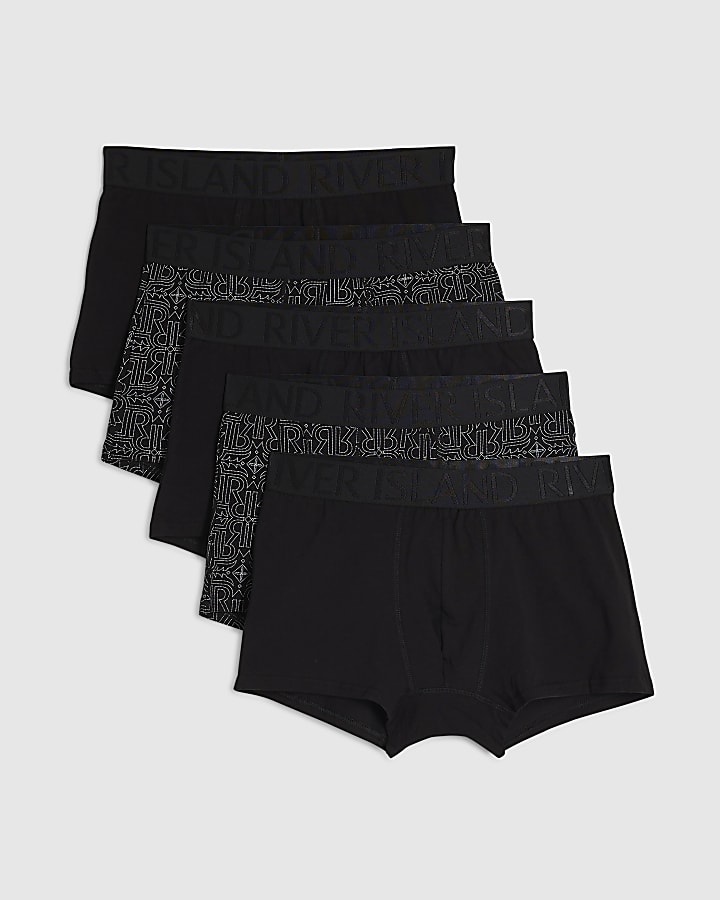 Black Monogram Sketch Pack Of 5 Trunks
