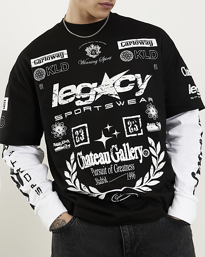 Black Oversized Fit Legacy T-Shirt