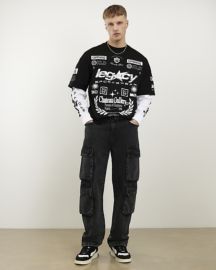 Black Oversized Fit Legacy T-Shirt