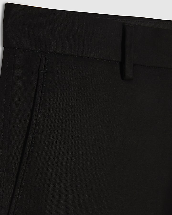 Black Regular Fit 5 Pocket Chino Trousers