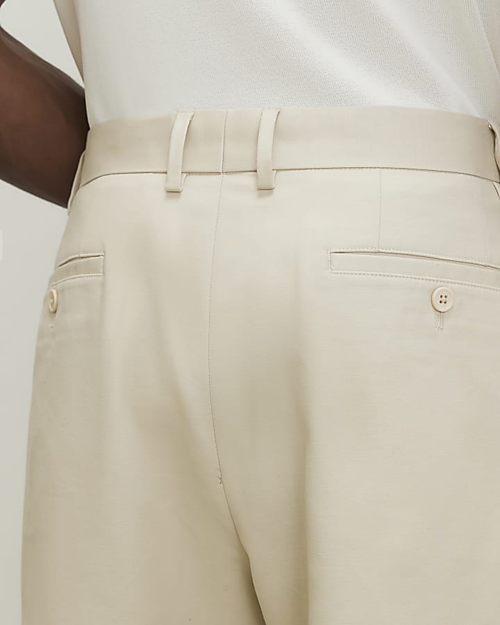 Beige Regular Fit Chinos