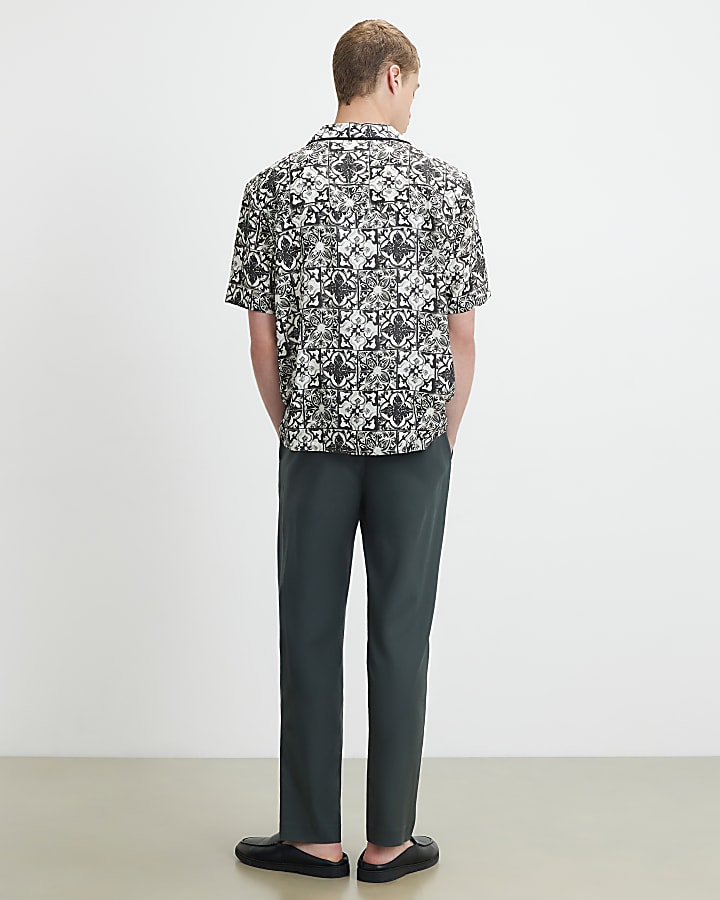 Khaki Slim Fit Chino Trousers