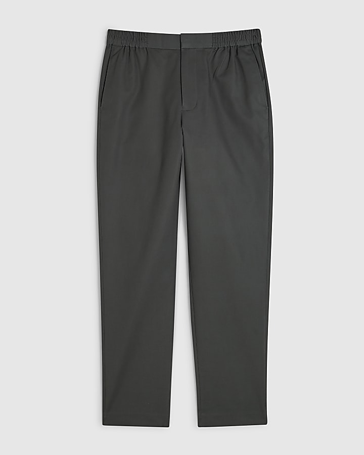 Khaki Slim Fit Chino Trousers