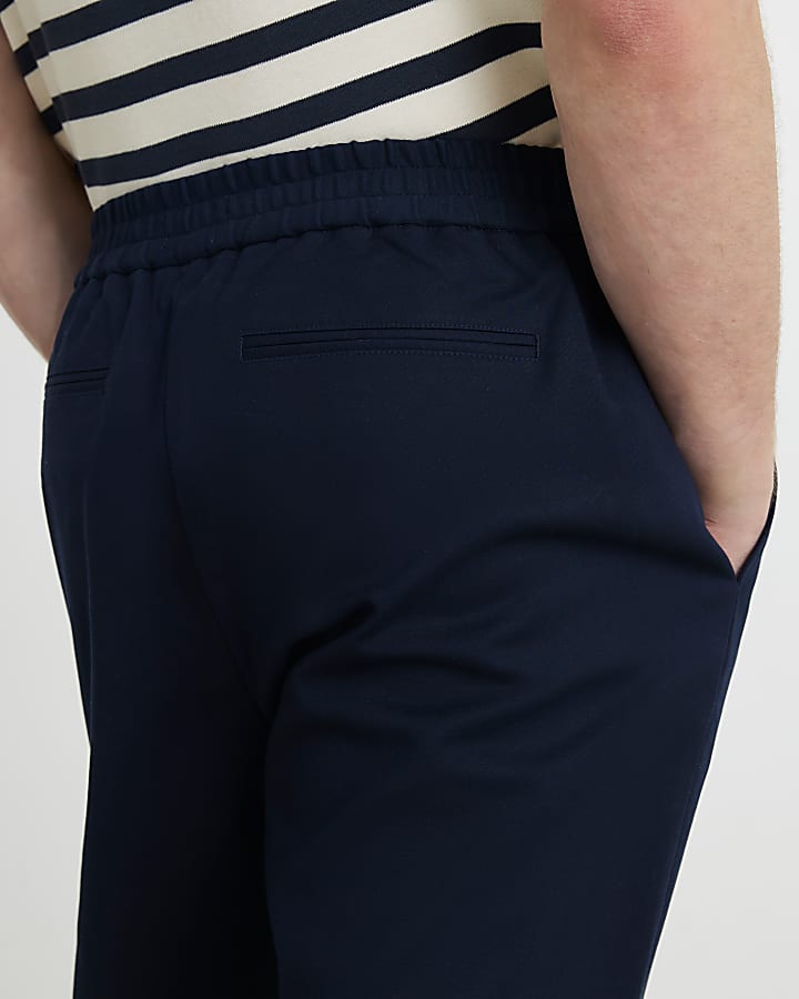 Navy Slim Fit Chino Trousers