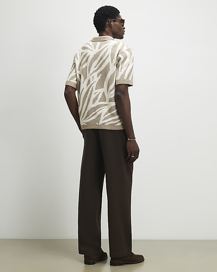 Brown Loose Fit Trousers