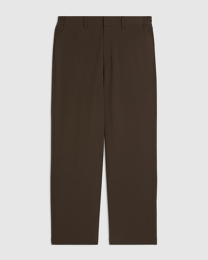 Brown Loose Fit Trousers