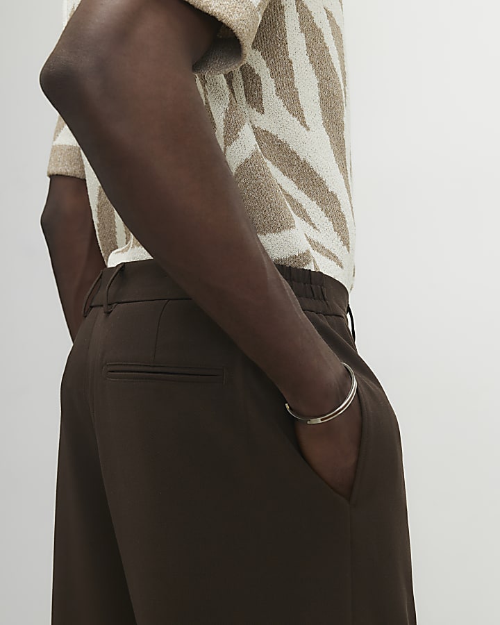 Brown Loose Fit Trousers