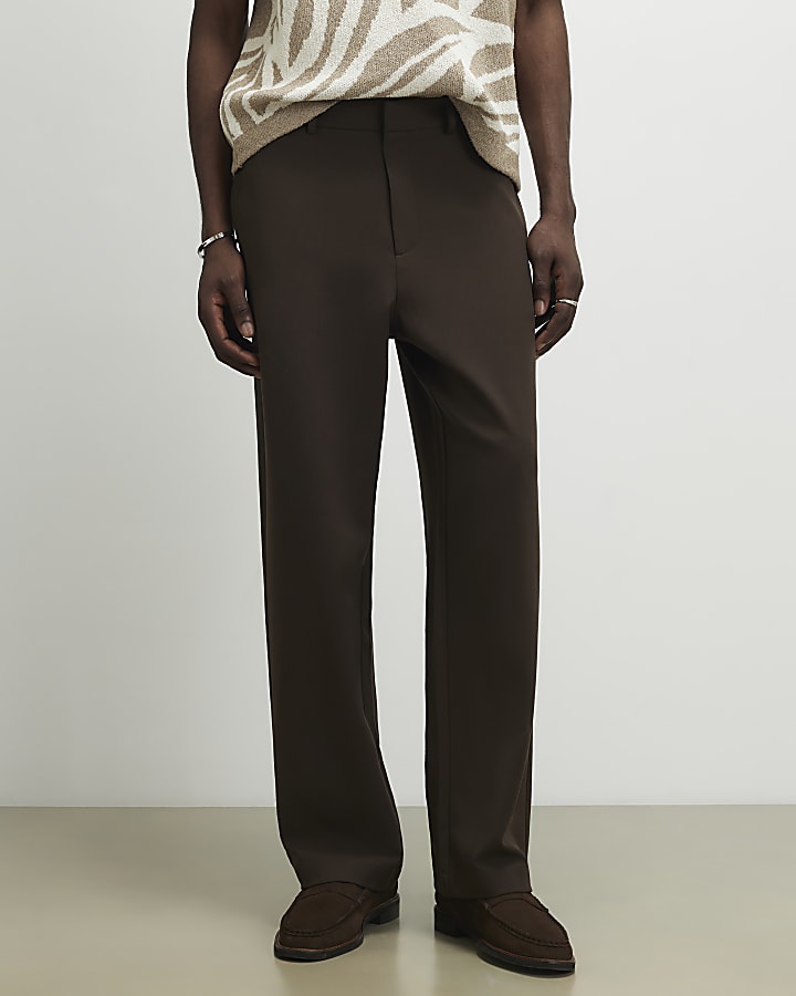 Brown Loose Fit Trousers