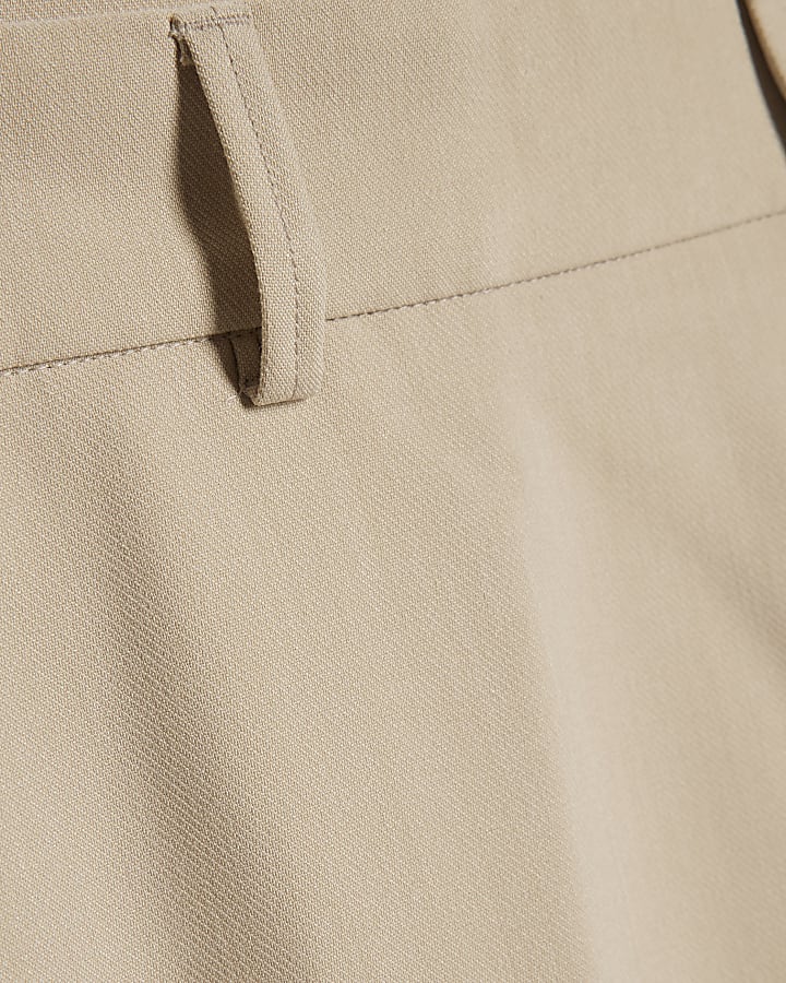 Beige Loose Fit Trousers