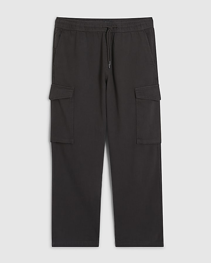 Brown Regular Fit Cargo Trousers