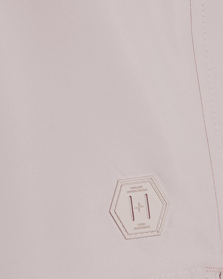 Pink Colourblock Swim Shorts