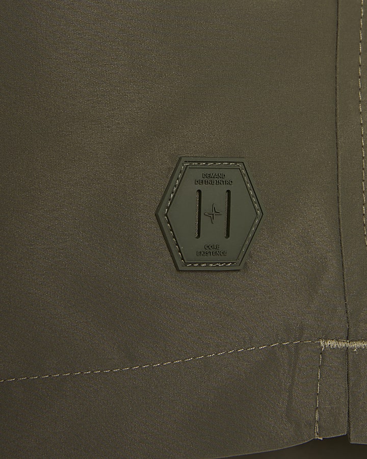 Green Colourblock Swim Shorts