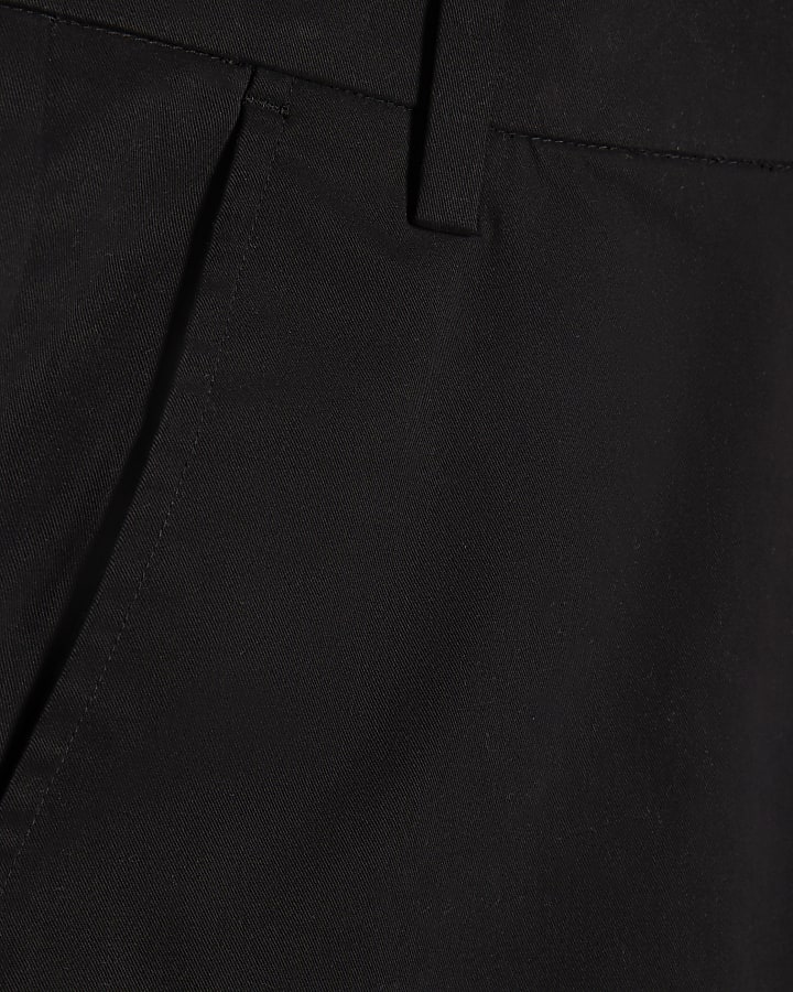 Black Barrel Fit Trousers