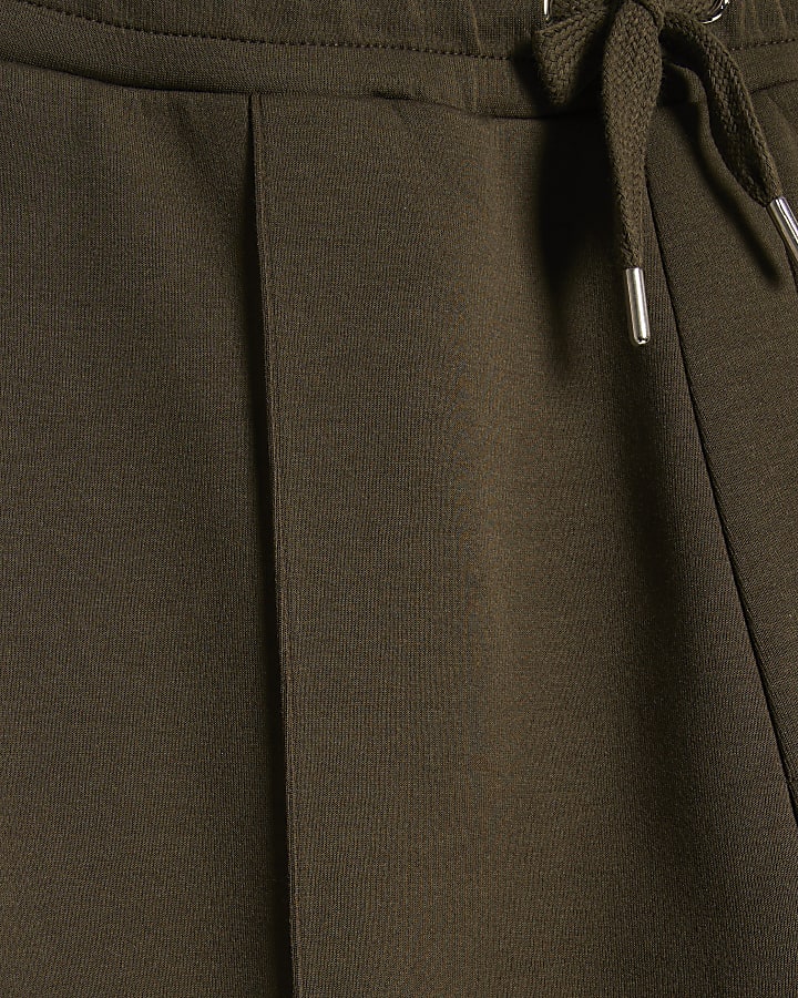 Khaki Wide Leg Premium Joggers