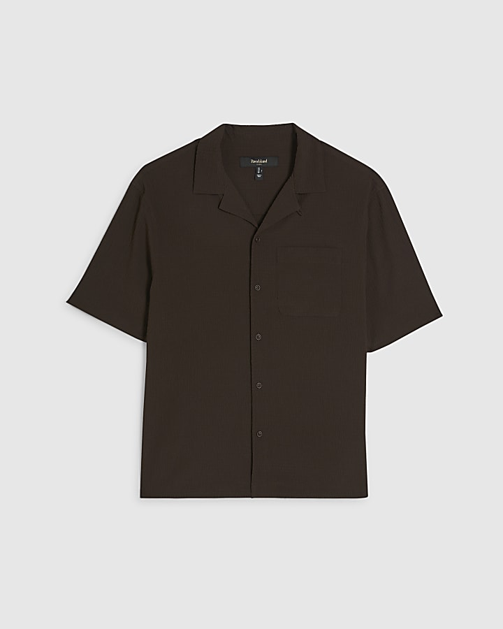 Brown Regular Fit Shirt