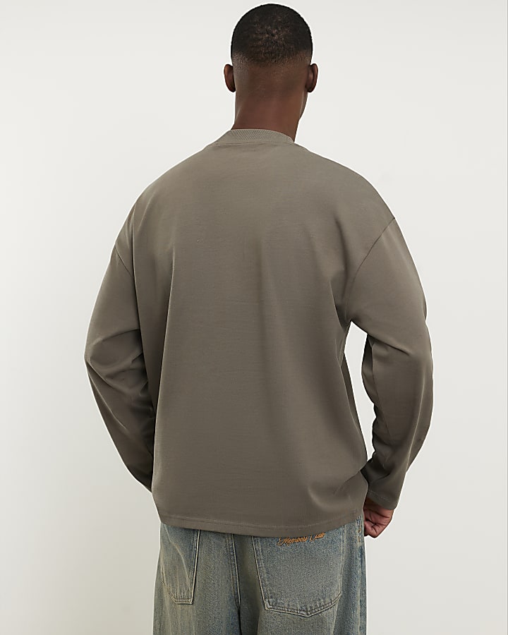 Khaki Oversized Fit T-Shirt