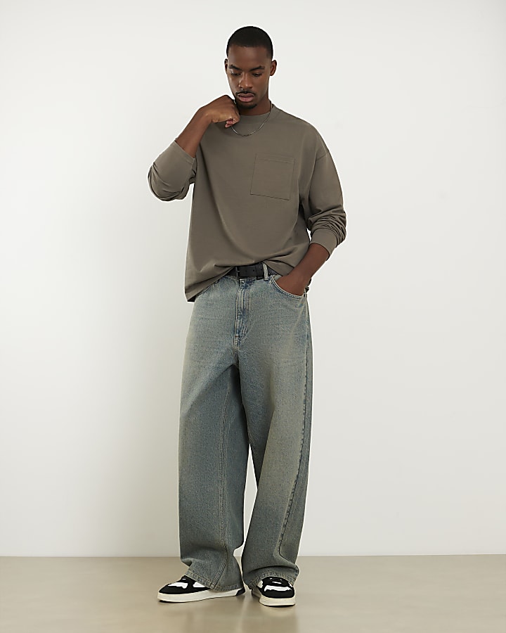 Khaki Oversized Fit T-Shirt