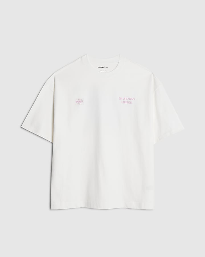 Real Hackney Dave White Dublin T-Shirt