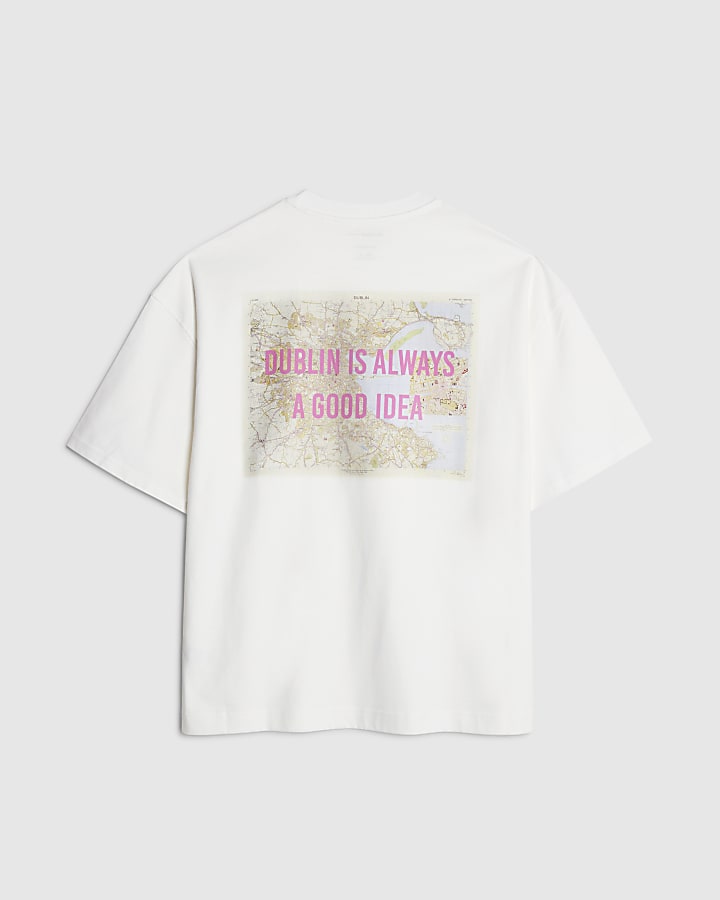 Real Hackney Dave White Dublin T-Shirt