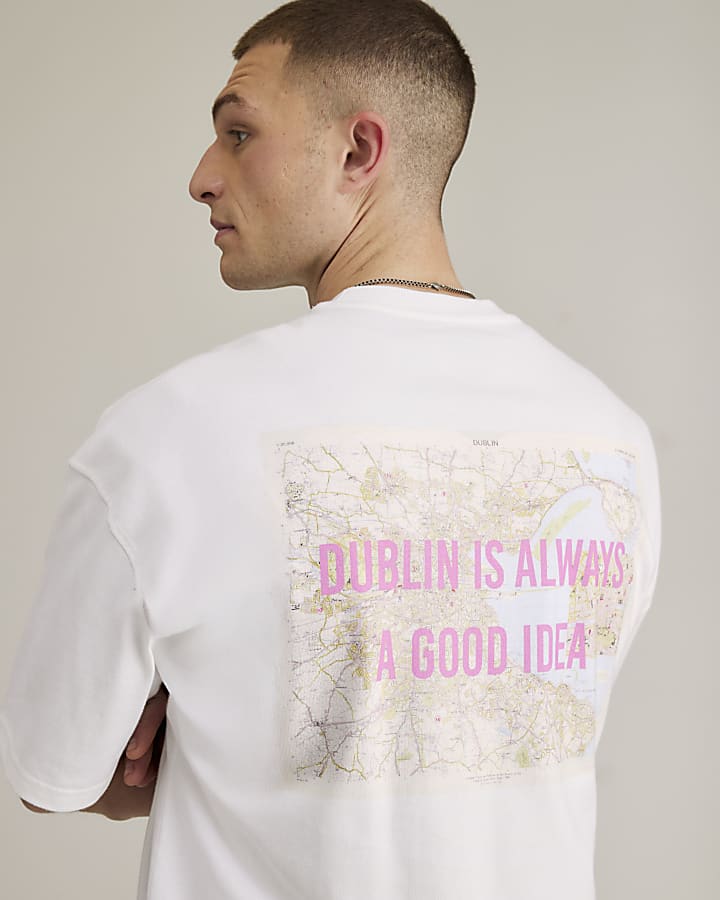 Real Hackney Dave White Dublin T-Shirt