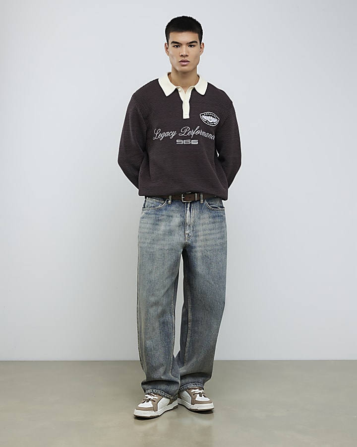 Blue Baggy Fit Jeans