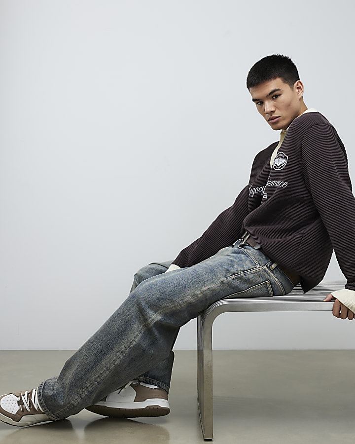 Blue Baggy Fit Jeans