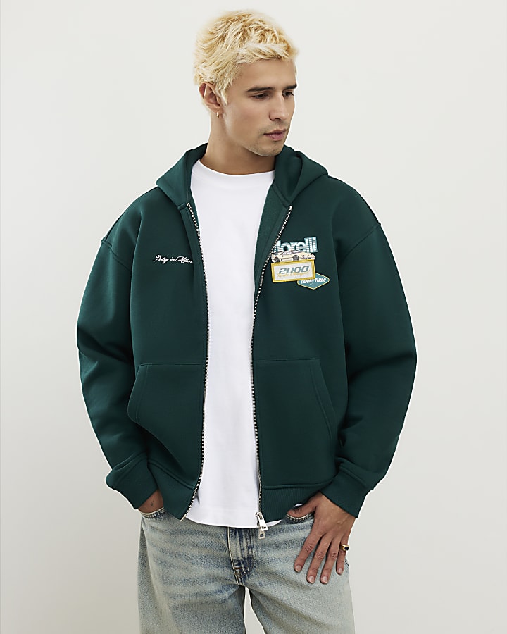 Green Oversized Fit Morelli Hoodie