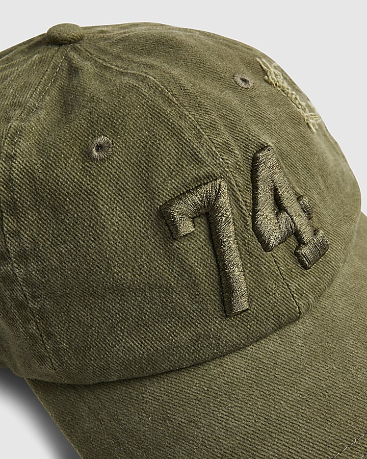 Khaki 74 Distressed Cap