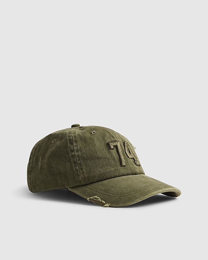 Khaki 74 Distressed Cap