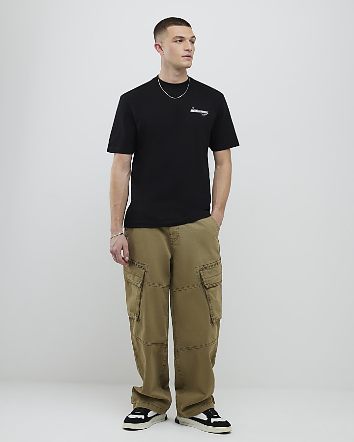 Black Regular Fit PRP Badge T-Shirt