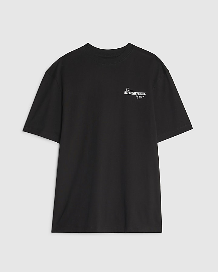 Black Regular Fit PRP Badge T-Shirt
