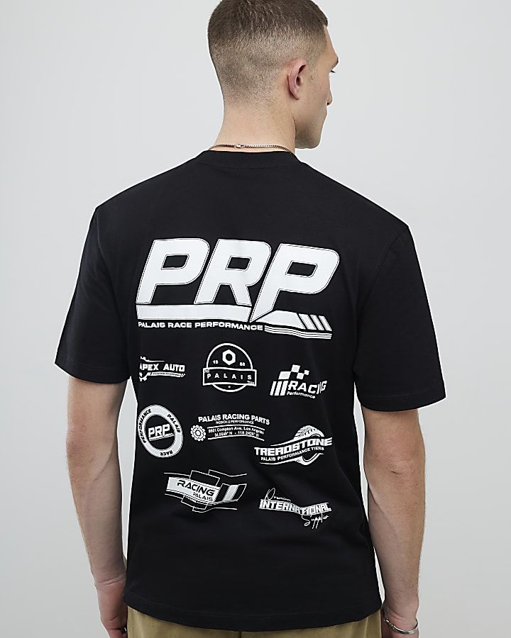Black Regular Fit PRP Badge T-Shirt