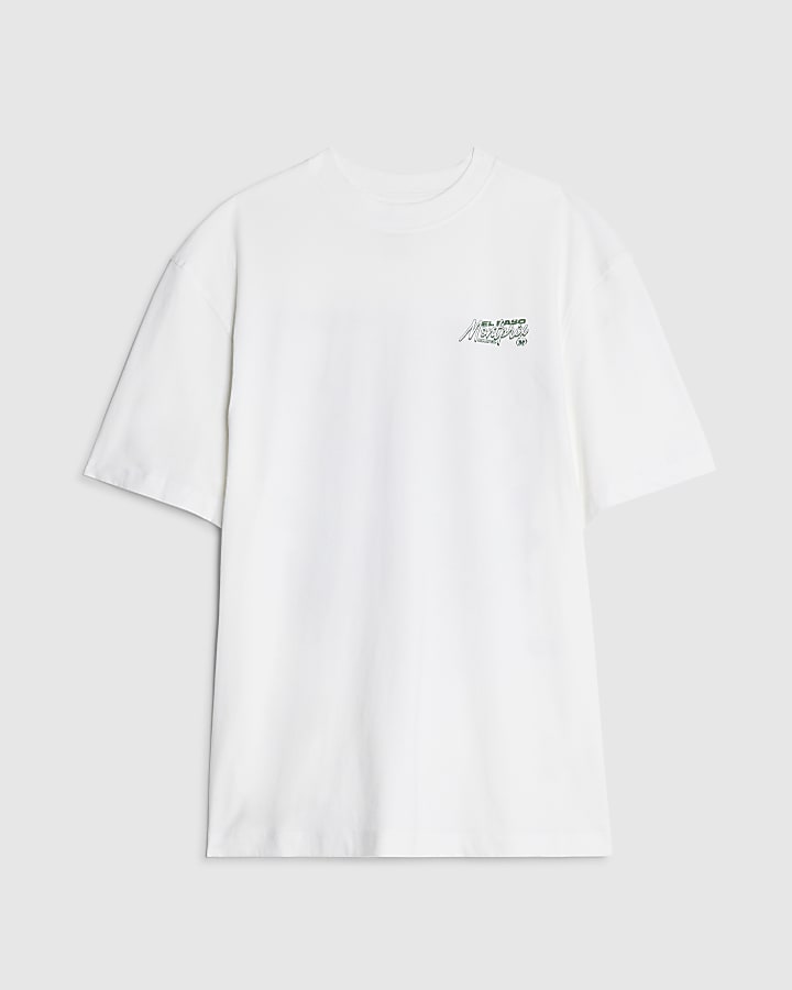 White Regular Fit Montprix Truck T-Shirt